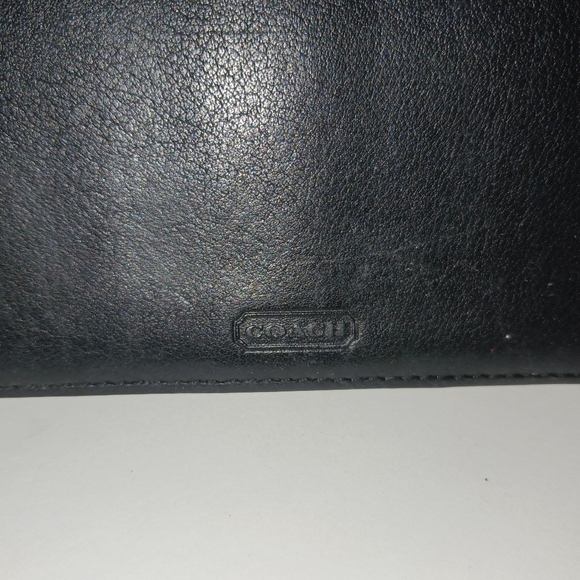 Coach Penelope Black Pebbled Leather  Shoulder Bag & Checkbook Cover - GUC - Picture 12 of 13